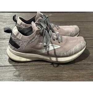 Brooks‎ Levitate 4 Shoes Womens 8.5 Purple Knit Running Athletic Sneakers Shoes